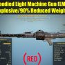 Bloodied Light Machine Gun (LMG) (Explosive/90% Reduced Weight) - image