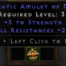 [Hardcore] Prismatic Amulet ✫ +20 All Res ✫ +5 Str ✫ Level 31+ - image