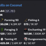1.6B NW / 960M PURSE / 40 LVL SB / 50 FARMING / 12 GARDEN / MAIL - image