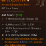 GREATER AFFIX BARBARIAN BOOTS GA +4 WAR CRY ARMOR RESISTANCE ALL ELEMENTS 3 MAX CHARGERS - image