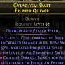 PRIMED QUIVER HIGH COLD DMG +2 PROJECTILE SKILLS 40% BOW SKILL DMG 39% PROJ SPEED CRIT BONUS PIERCE - image