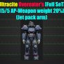 Ultracite Overeater's [Full SeT] [5/5 AP - Weapon weight 20%](Jet pack arm)[Power Armor] - image