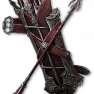 Rare Visceral Quiver +2 to level of all projectile skills/50% + damage with bow skills - random othe - image