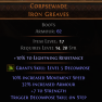 DAWN OF THE HUNT Corpsewade UNIQUE BOOTS LVL 14 REQ MINION BOOTS WITCH BOOTS - image