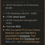 2GA Banished Lord's Talisman (36/40) *3 Core Skills* *15% Attack Speed* 60% overpower dmg 9.5% max l - image