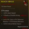 ANCESTRAL BARB GLOVES LVL 60 +3 DOUBLE SWING CRITICAL STRIKE CHANCE ATTACK SPEED RESTORE RESOURCE - image