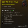 ANCESTRAL ROGUE HELM LVL 72 COOLDOWN REDUCTION +3 SHADOW IMBUEMENT DEX INT - image