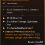 3 GA AMULET +3 APEX +3 FOLLOW THROUGH 23% DEXTERITY SPIRITBORN AMULET 800 IP ANCESTRAL SEASON 6 - image