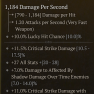 ANCESTRAL NECRO WAND 1184 DPS CRITICAL STRIKE DAMAGE ALL STAT CRIT DMG WITH BONE SKILLS SHADOW DMG - image