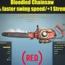 Bloodied Chainsaw (40% faster swing speed/+1 Strenght) - image