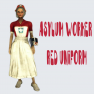 ⭐[PC] Asylum Worker Uniform Red & Hat [FAST DELIVERY]⭐Asylum Red, Red Asylum - image
