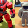 Rare dress up items,total 10items,click deescription(robot hero+monster statue+teacup ride+lighthous - image