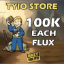 100k EACH FLUX (cobalt -fluorescent- violet-crimson- yellowcake ) - image