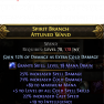 STORMWEAVER SORC WAND +5 COLD SKILLS 25% SPELL DMG 71% COLD DMG 22% CAST SPEED 19 INT 89 MANA - image