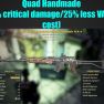 Quad Handmade (+50% critical damage/25% less VATS AP cost) - image