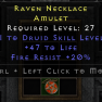 [Hardcore] Rare Druid Amulet ✫ Level 27+ - image