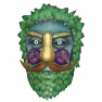 ⭐ Fasnacht Glowing Veggie Man Mask ⭐ Fasnacht mask ⭐ Fasnacht day ⭐ - image