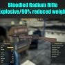 Bloodied Radium Rifle (Explosive/90% reduced weight) - image