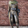 Traveling Leather Coat [Outfit] with Backpack - image