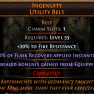 POE 2 - Standard - Ingenuity Belt 80% Corrupted - image
