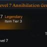 (Tier3)Level 7 Annihilation Gem (Damage Gem)(Random Class and Random Skill) All US server - image