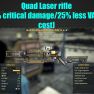 Quad Laser rifle (+50% critical damage, 25% less VATS AP cost) - image