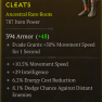 ANCESTRAL ROGUE BOOTS LVL 72 MOVEMENT SPEED ENERGY COST REDUCTION INT DODGE DISTANT - image