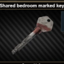 Shared bedroom marked key (Flea Market Trade) - image