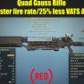 Quad Gauss Rifle (25% faster fire rate, 25% less VATS AP cost) - image