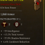 ANCESTRAL SORC HELM 854 POWER LVL 80 INT TOTAL ARMOR COOLDOWN REDUCTION SHADOW RESISTANCE - image