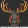Fasnacht Glowing Jackalope Mask - image