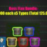 Boss Flux Bundle : Each 50.000 x5 Types [Total 125.000][Violet/Cobalt/Crimson/Yellowcake/Fluorescent - image