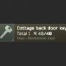 Cottage back door key (Flea Market Trade) - image