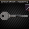 Car dealership closed section key (Flea Market Trade) - image