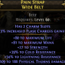 RARE BELT 80 LIFE 80 MANA 27 STRENGTH 39% COLD RESIST 34% LIGHTNING RESIST HAS 2 CHARM SLOTS - image