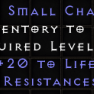 20x 20 Life / 5 All resistances small charms / 20/5 / 20l/5@ / life/res / life/@res / life+res - image