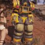 Excavator Jet Pack Power Armor Set Overeater/AP/WeaponWeightReduced - OE/AP/WWR - FO76 Armor PC - image