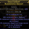 LIGHTNING SPEAR AMAZON AMULET 46 SPIRIT 30% ENERGY SHIELD 22 ALL ATT 39 DEX 21% RARITY 37 LIFE SPELL - image
