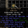 Rising Sun Amulet +2 Fire Skills - PD2 Season 8 - image