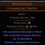 DAWN OF THE HUNT PERFECT Bushwhack BOOTS 25% MOVEMENT SPEED 20 DEXTERITY BEST LEVELING BOOTS ALIVE - image
