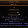 DAWN OF THE HUNT SOUL TETHER UNIQUE BELT LVL 20 REQUIRED - image
