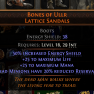 Bones of Ullr Lattice Sandals (50-25-25-20) 16 level req - image