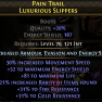 ENERGY SHIELD BOOTS 30% MOV SPEED 81 LIFE 21 RARITY 31 COLD 31 FIRE RESIST SORC WITCH RANGER HUNTRES - image
