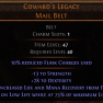 DAWN OF THE HUNT Coward's Legacy Mail Belt UNIQUE BELT NO LVL REQUIRED HIGH DEXTERITY STRENGTH BELT - image