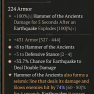 2GA Mantle of Mountain's Fury (74/80) *33.7% Chance Deal Double Damage* *8 Hammer of the Ancients* 4 - image