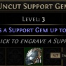 DAWN OF THE HUNT UNCUT SUPPORT GEM LEVEL 3 UNCUT SUPPORT GEM RANK 3 - image