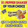 x1 PEPPER SHAKER OF YOUR CHOICE ( q2590-q2525-q2515r-b2525-v2515r) - image
