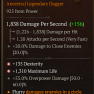 DOUBLE GREATER AFFIX DAGGER DEXTERITY MAXIMUM LIFE OVERPOWER LVL 80 REQ - image