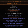 DAWN OF THE HUNT Death Articulated UNIQUE GLOVES LVL 65 REQ - image