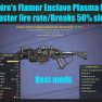Vampire's Flamer Enclave Plasma Rifle (25% faster fire rate/Breaks 50% slower) - image